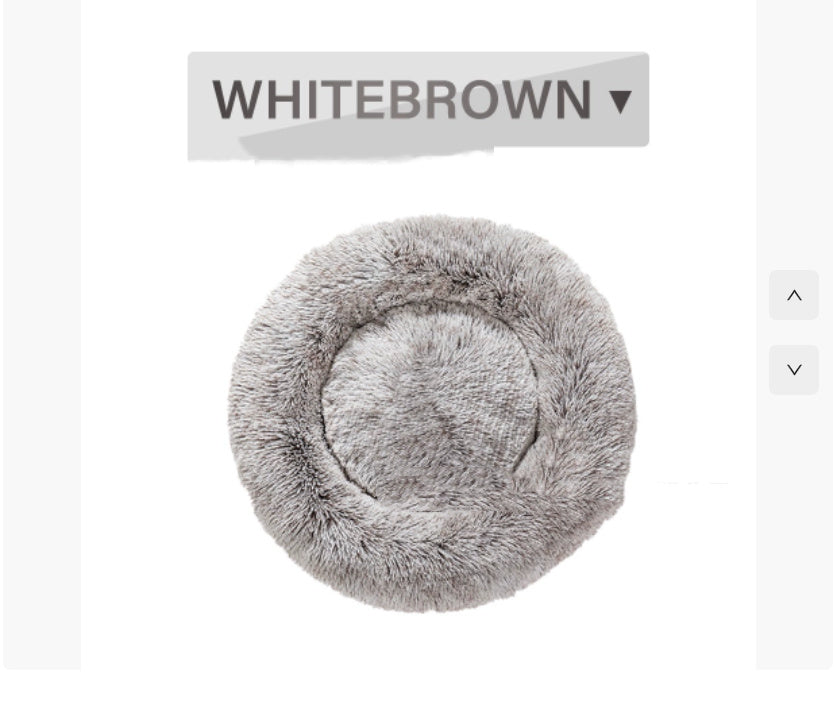 Round Long Hairy Autumn And Winter Nest Pad Cat Mattress by DC-THE CEO
