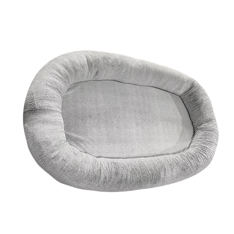 Large Human Short Plush Dog Bed by DC-THE CEO