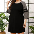 Color Contrast Patchwork Homewear Loose Casual Pajamas by DC-THE CEO