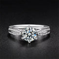 1 Carat Moissanite 925 Sterling Silver Ring by Trendsi
