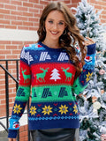 Christmas Round Neck Sweater by Trendsi