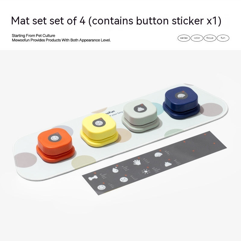 4 Colors Pet Communication Button One-click Prevent Physical Inactivity Recordable Dog Talking Button Toy Cat Toy Pet Products by DC-THE CEO