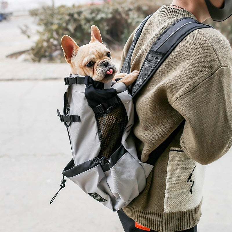 Pet Dog Carrier Bag Carrier For Dogs Backpack Out Double Shoulder Portable Travel Backpack Outdoor Dog Carrier Bag Travel by DC-THE CEO