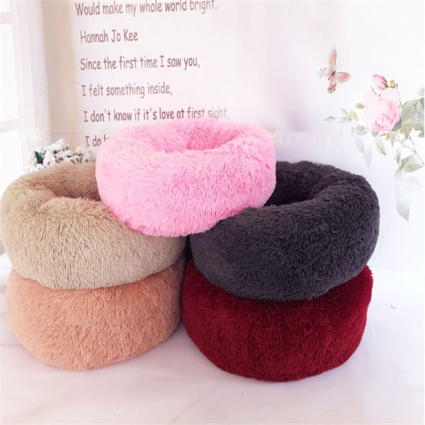 Round Long Hairy Autumn And Winter Nest Pad Cat Mattress by DC-THE CEO