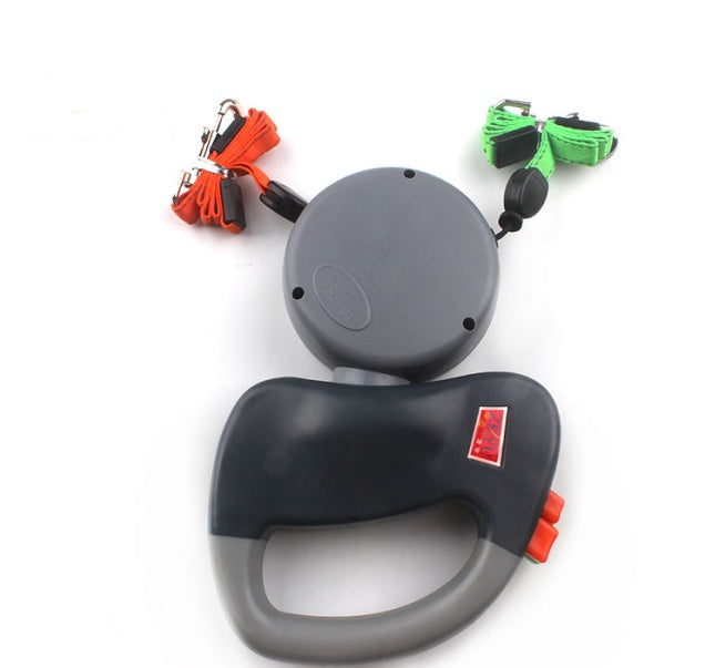 Retractable Dual Pet Dog Walking Leash by DC-THE CEO