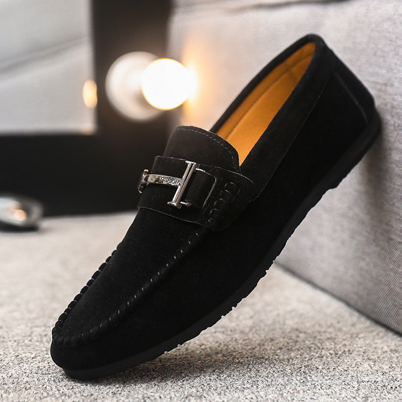 Men's Handmade Soft Sole Casual Low-Cut Round-Toe Slip-On Loafers