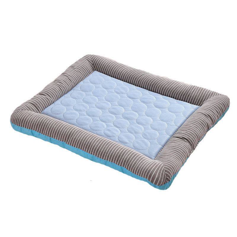 Pet Cooling Pad Bed For Dogs Cats Puppy Kitten Cool Mat Pet Blanket Ice Silk Material Soft For Summer Sleeping Blue Breathable by DC-THE CEO