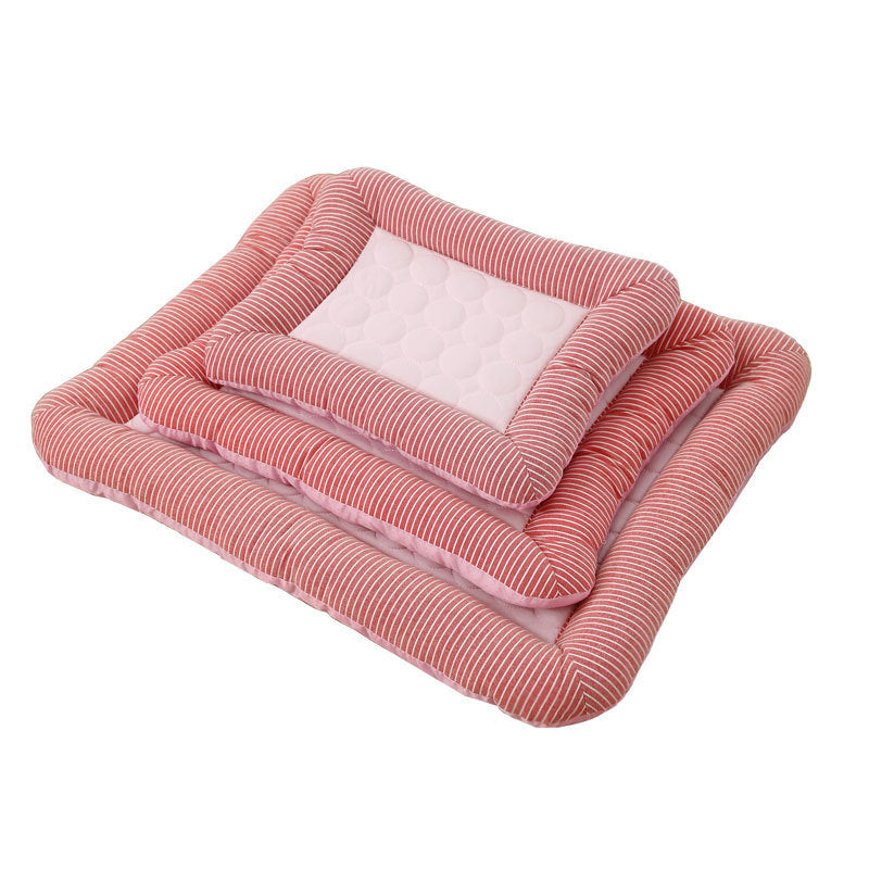 Pet Cooling Pad Bed For Dogs Cats Puppy Kitten Cool Mat Pet Blanket Ice Silk Material Soft For Summer Sleeping Blue Breathable by DC-THE CEO