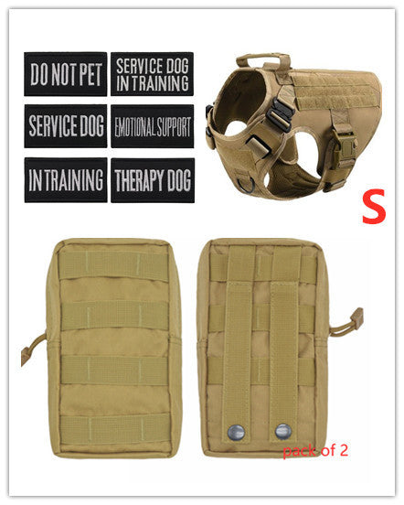 Military Tactical Dog Harness German Shepherd Adjustable Pet Dog Back by DC-THE CEO