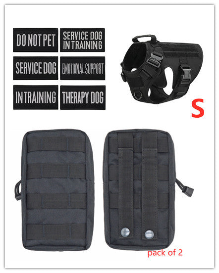 Military Tactical Dog Harness German Shepherd Adjustable Pet Dog Back by DC-THE CEO