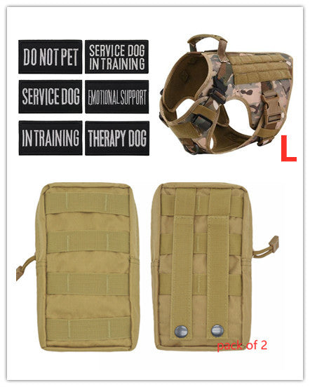 Military Tactical Dog Harness German Shepherd Adjustable Pet Dog Back by DC-THE CEO