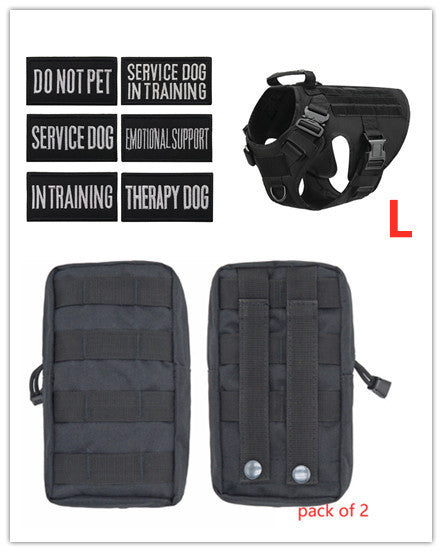 Military Tactical Dog Harness German Shepherd Adjustable Pet Dog Back by DC-THE CEO