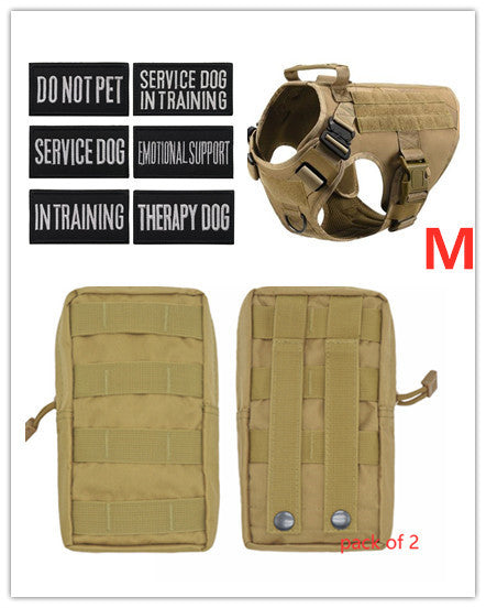 Military Tactical Dog Harness German Shepherd Adjustable Pet Dog Back by DC-THE CEO