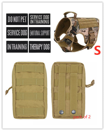 Military Tactical Dog Harness German Shepherd Adjustable Pet Dog Back by DC-THE CEO