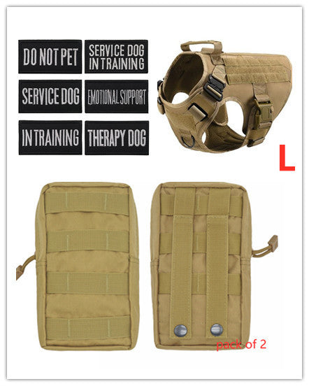 Military Tactical Dog Harness German Shepherd Adjustable Pet Dog Back by DC-THE CEO