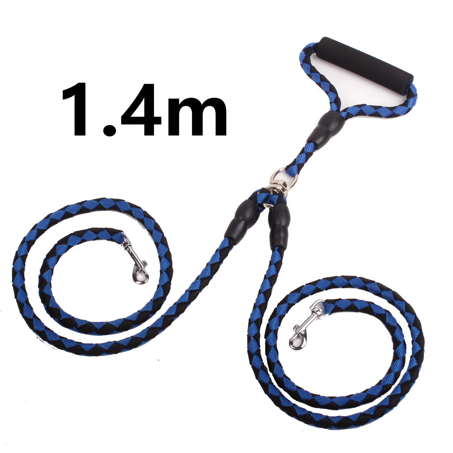 Double-Ended Traction Rope For Walking The Dog Hand-Double-Ended Traction Rope One Plus Two Leash Collar Pet Supplies Dog Collar by DC-THE CEO