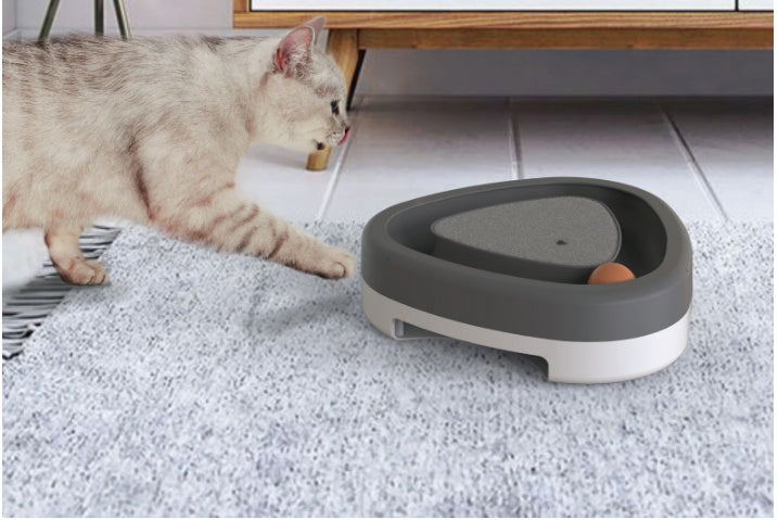 Pet Cat Self-hey Toy Smart Funny Cat Triangle Turntable Electric Toy Cat Scratcher by DC-THE CEO