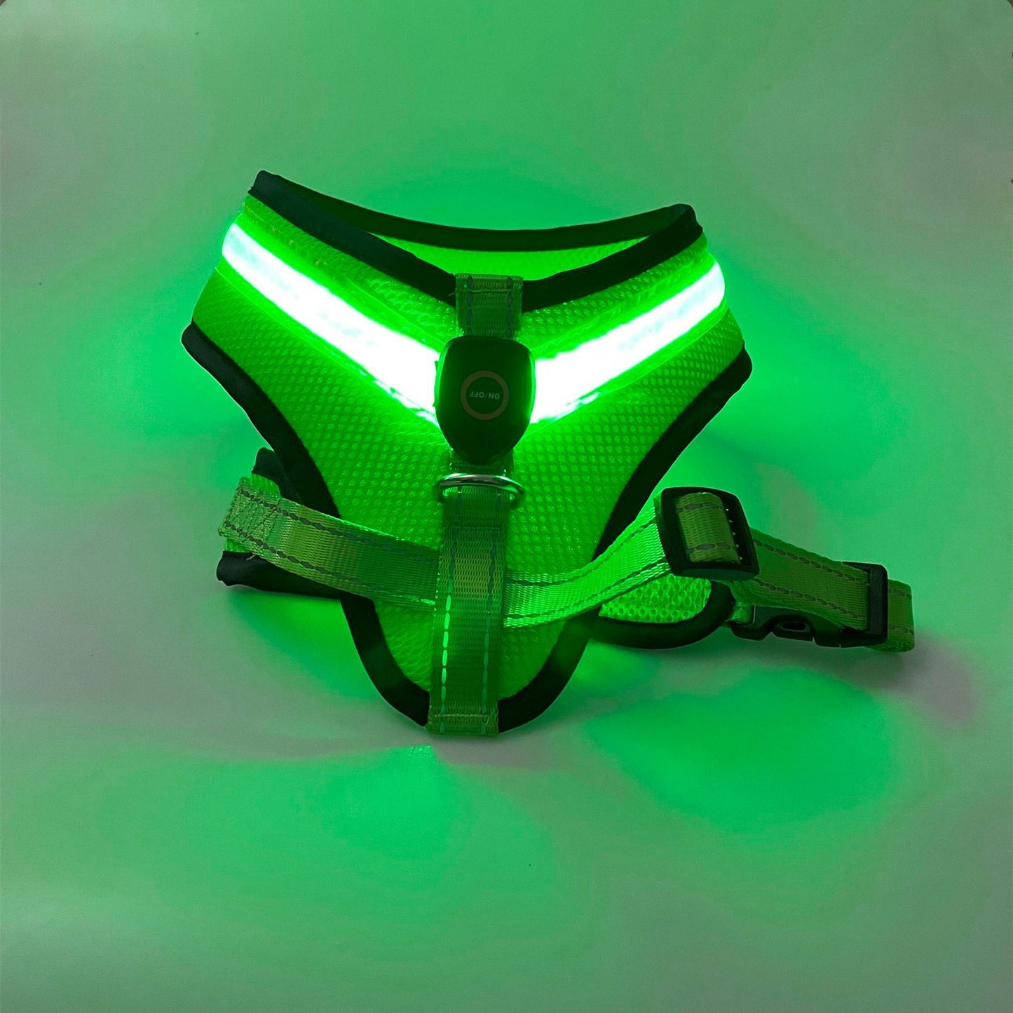 LED Luminous Dog Harness Led USB Charging Dog Chest Strap Vest Pet Safety Reflective Harness Pet Vest For Puppy Large Dog Pet Products by DC-THE CEO