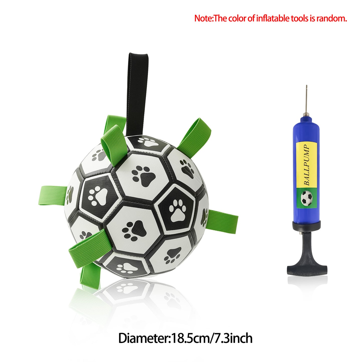 Interactive Dog Football Toy Soccer Ball Inflated Training Toy For Dogs Outdoor Border Collie Balls For Large Dogs Pet Supplies by DC-THE CEO