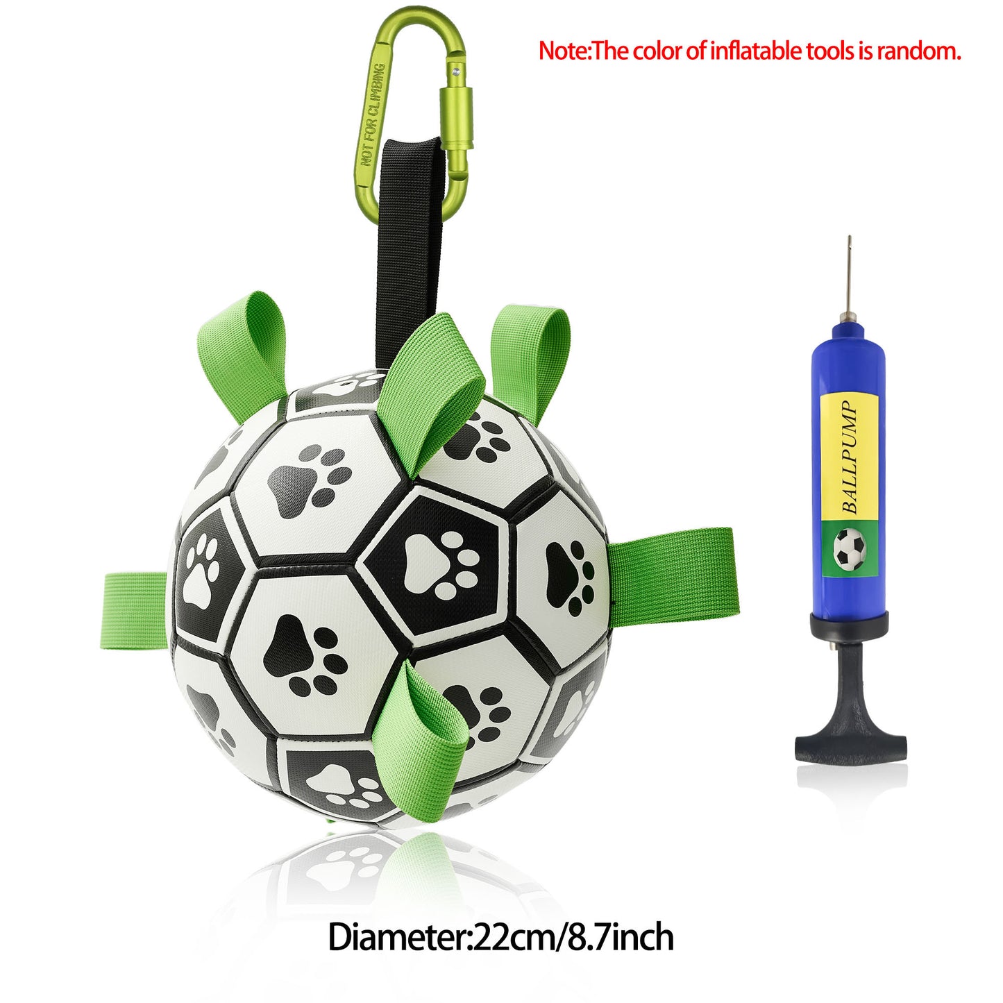 Interactive Dog Football Toy Soccer Ball Inflated Training Toy For Dogs Outdoor Border Collie Balls For Large Dogs Pet Supplies by DC-THE CEO