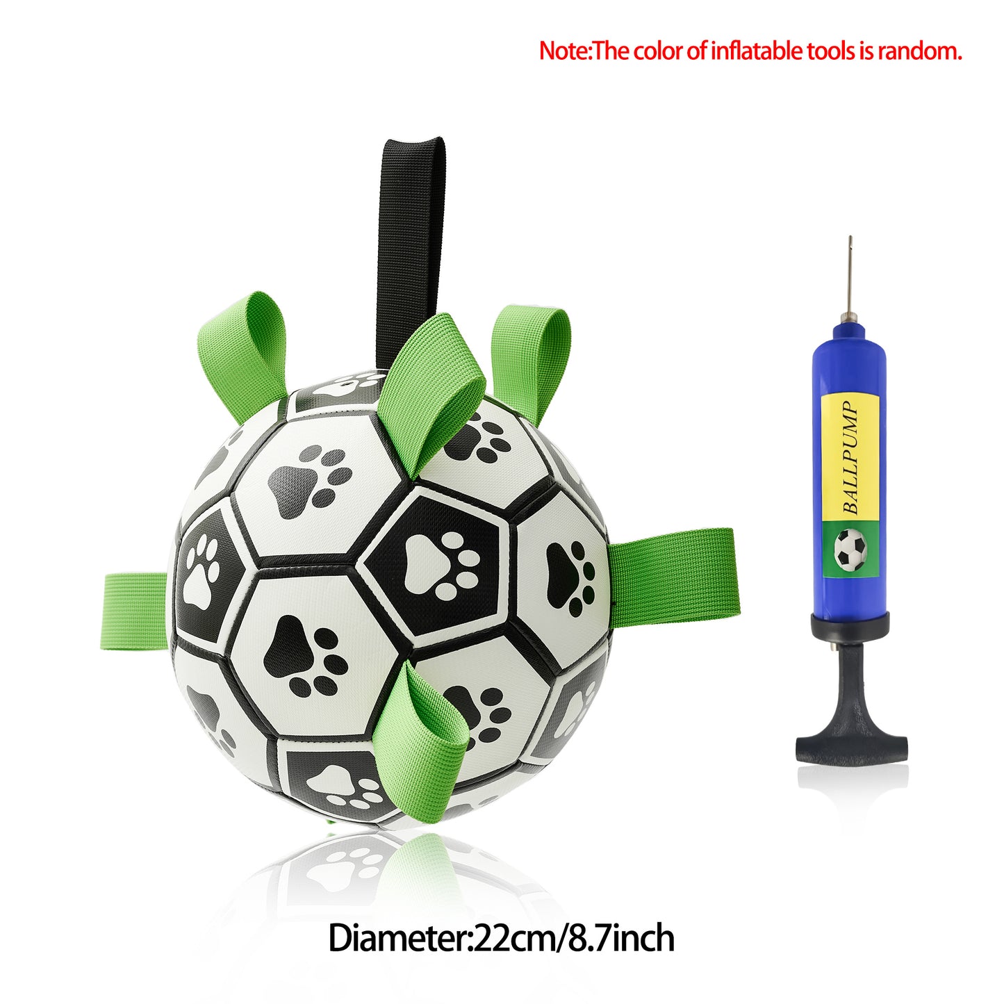 Interactive Dog Football Toy Soccer Ball Inflated Training Toy For Dogs Outdoor Border Collie Balls For Large Dogs Pet Supplies by DC-THE CEO