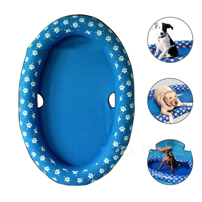 Dog Swimming Pool Inflatable Hammock Pets Pool Floating Bed Spring Summer Swimming Ring by DC-THE CEO