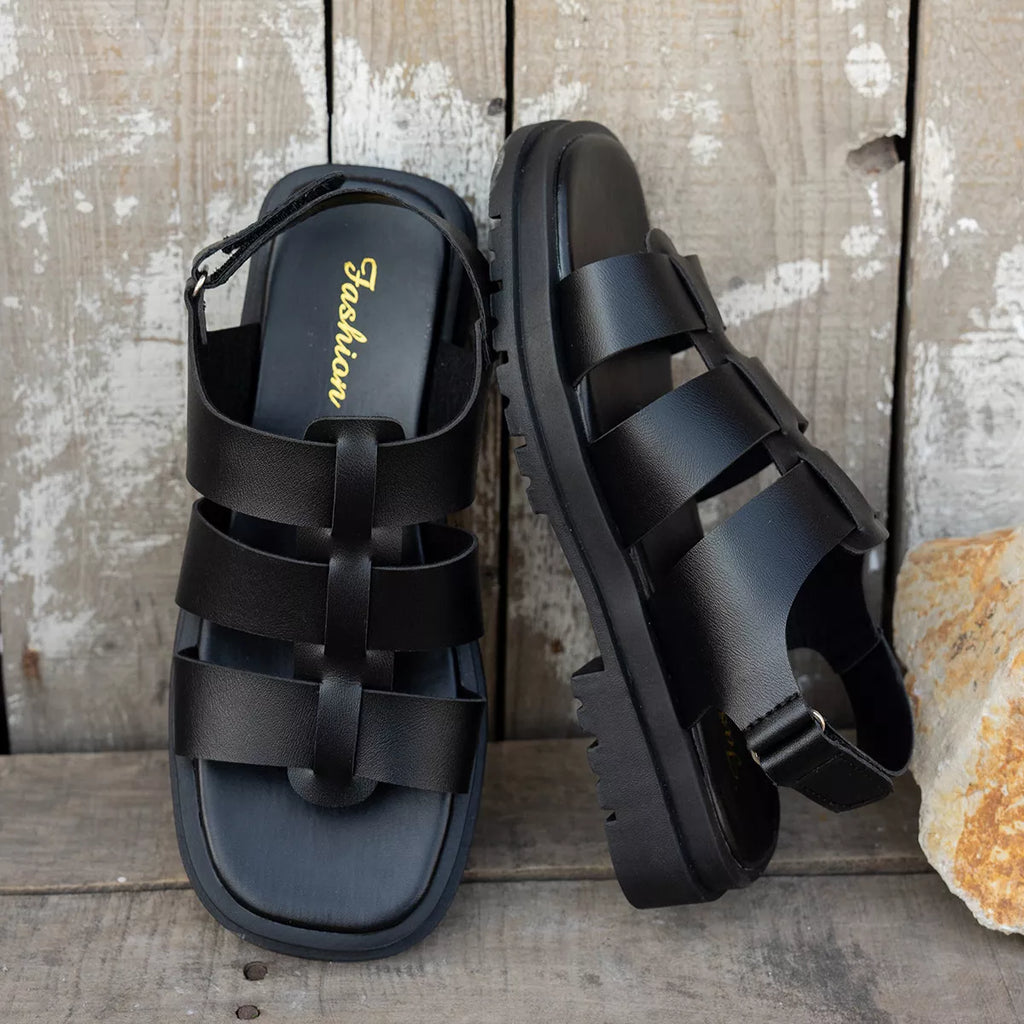 Open Toe Platform Sandals by Trendsi