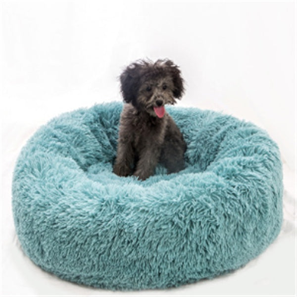 Round Long Hairy Autumn And Winter Nest Pad Cat Mattress by DC-THE CEO