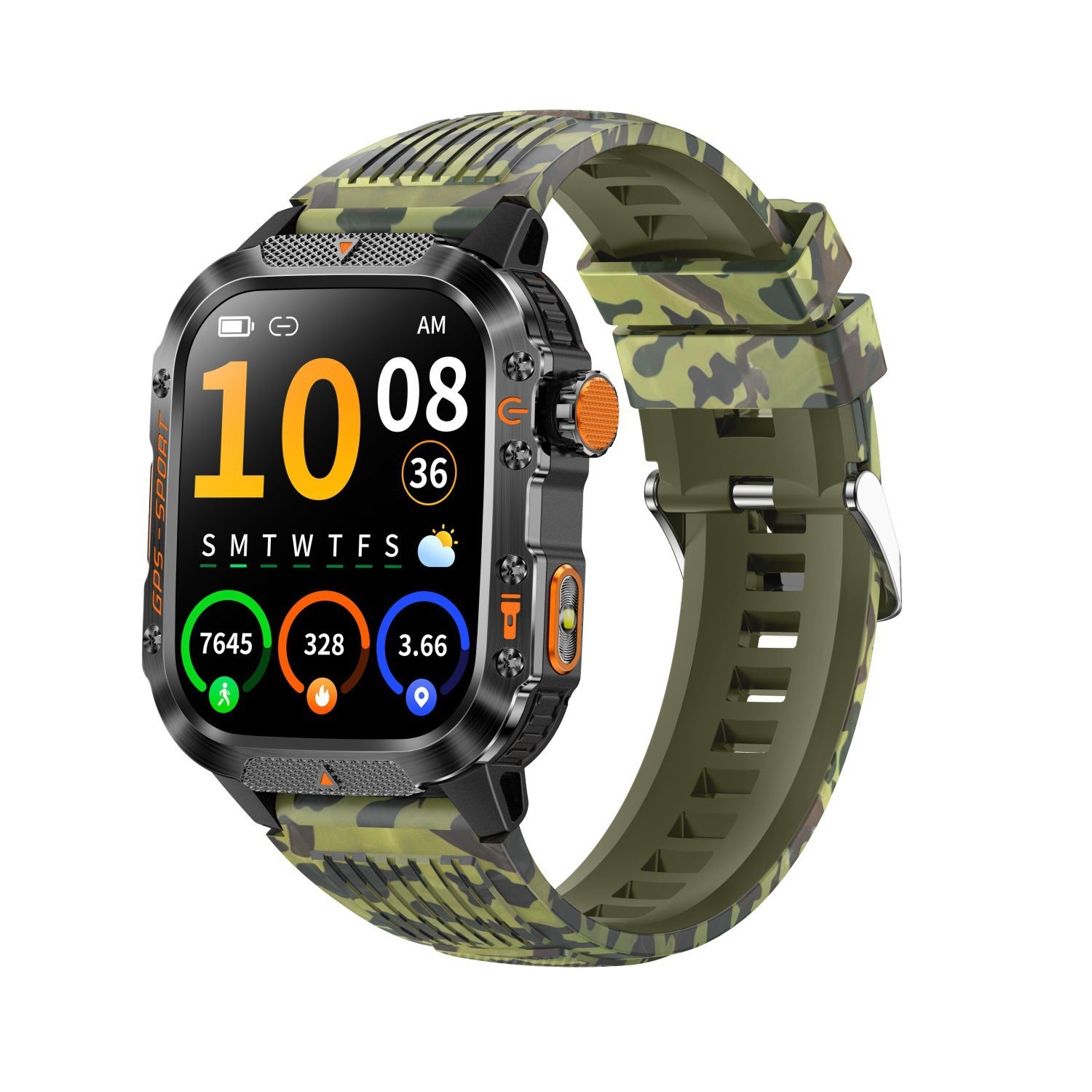 GPS BeiDou Positioning Bluetooth Calling Heart Rate Outdoor Three-proof Sports Watch