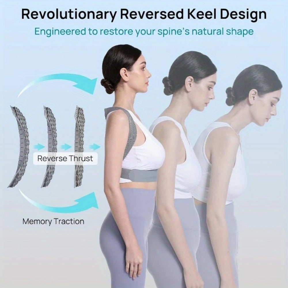 Back Support Posture Corrector For Women Men, Shoulder Supports & Immobilizers Scoliosis And Hunchback Adjustable Belt Back Brace For Lower Back Pain Posture Trainer