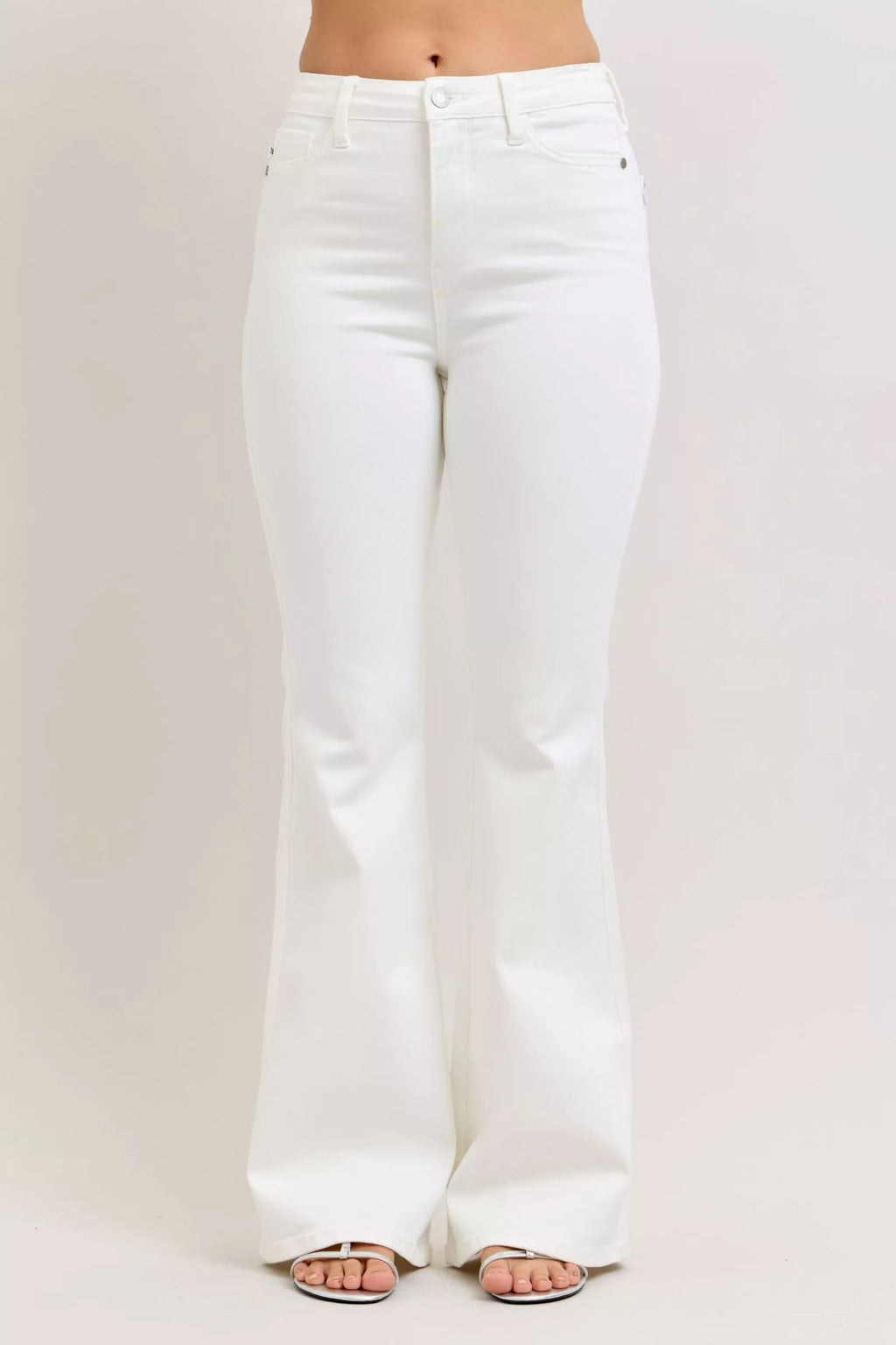 Judy Blue High-Waisted Tummy Control Flare Jeans by Trendsi