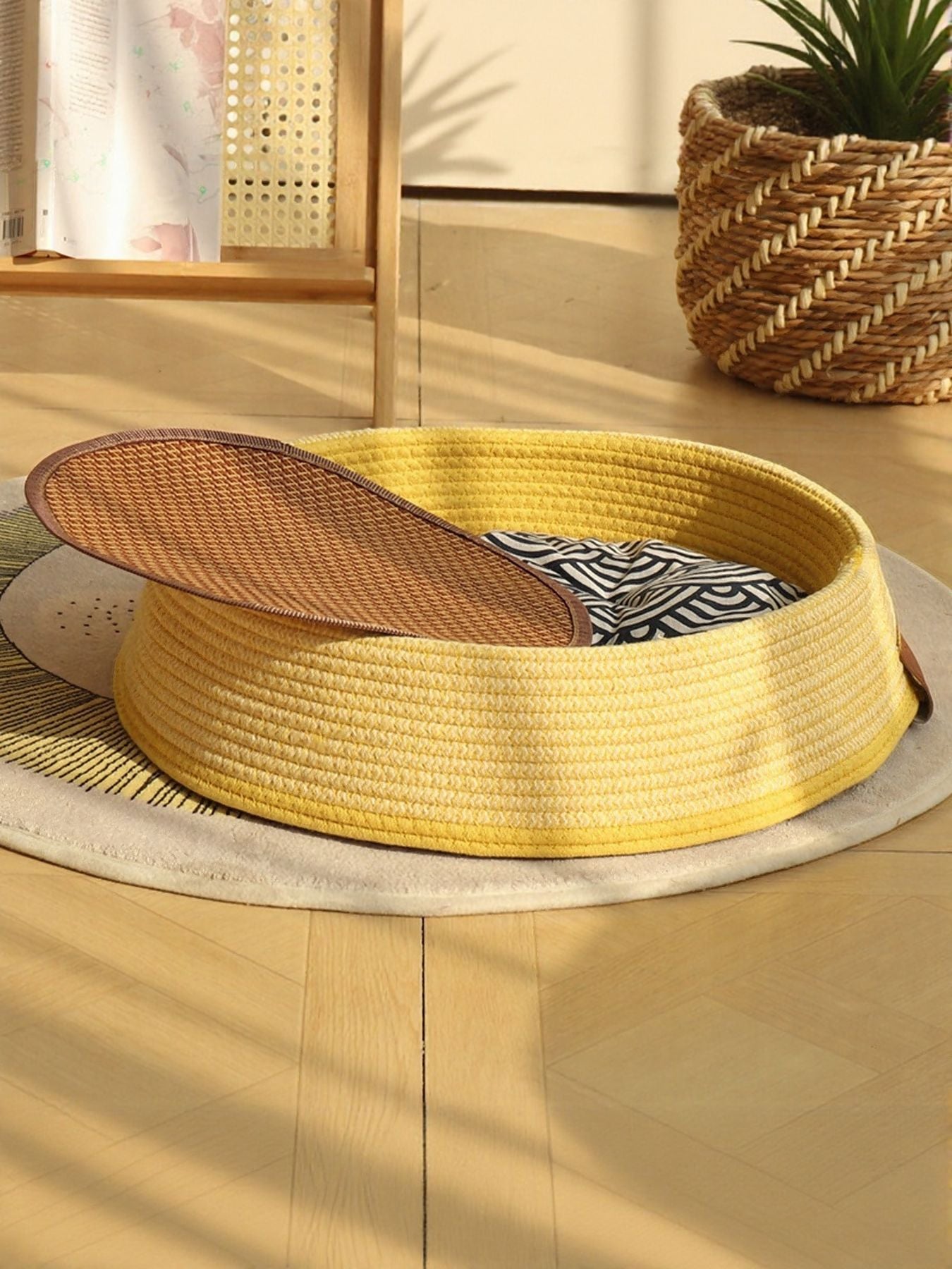 Woven Rattan Pet Nest by Trendsi