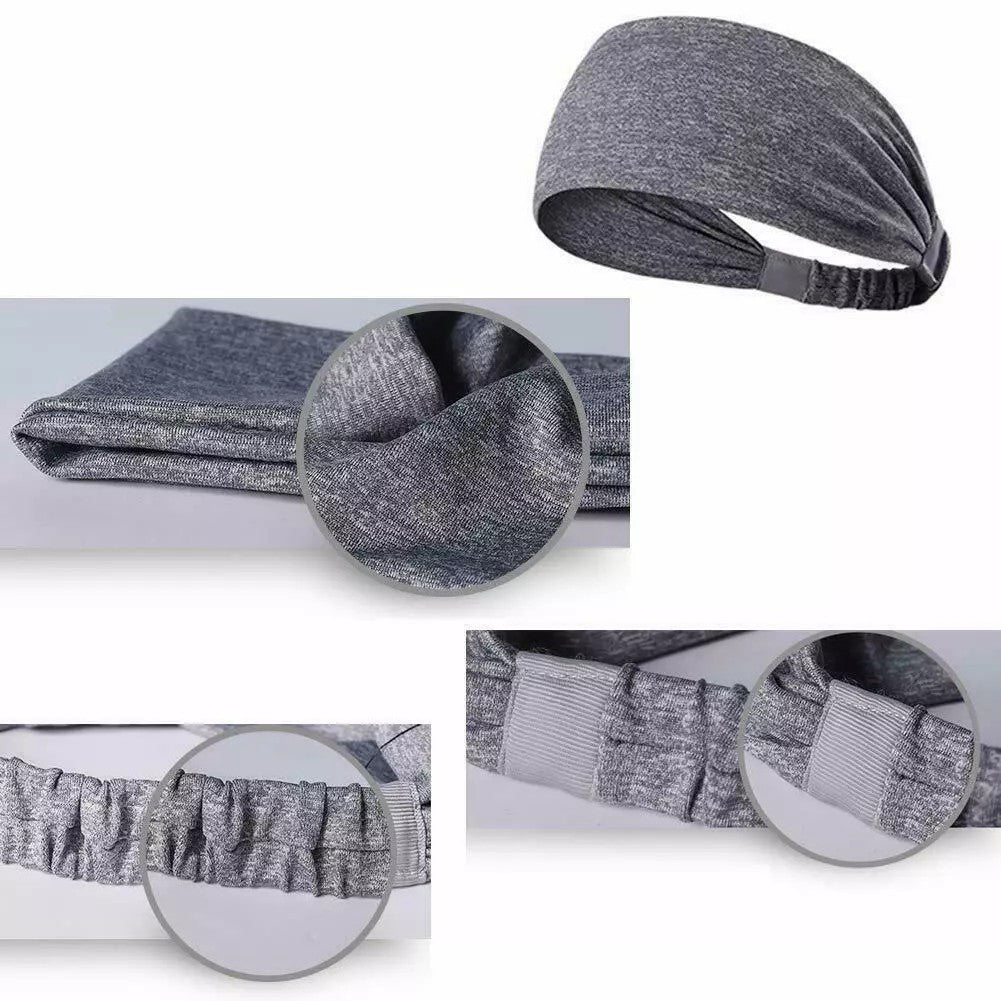 5-Pack- Unisex Sports Fitness Headband And Sweatband