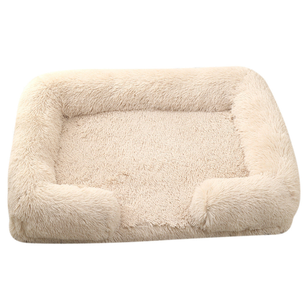 Plush Round Pet Bed Dog Bed Winter by DC-THE CEO