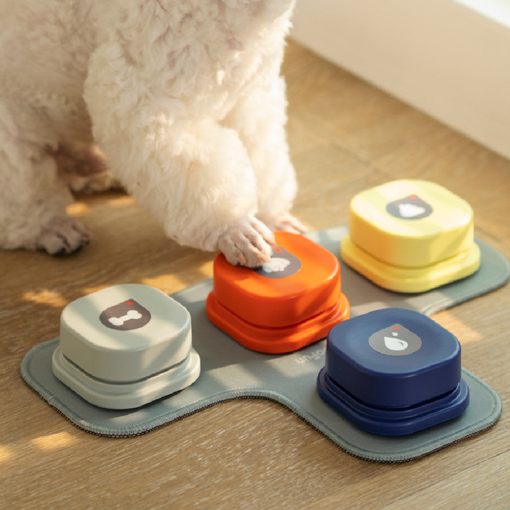 4 Colors Pet Communication Button One-click Prevent Physical Inactivity Recordable Dog Talking Button Toy Cat Toy Pet Products by DC-THE CEO