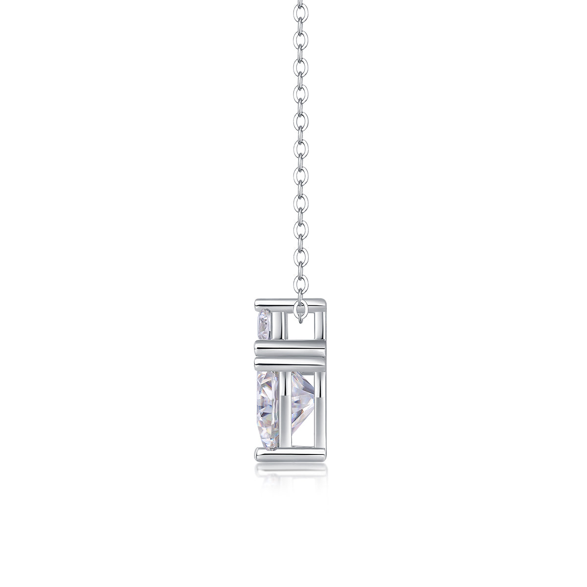 Ripple Fantasy - A Fashionable And Luxurious Diamond Jewelry Pendant Set With Moissanite S925 Sterling Silver And Platinum Plating