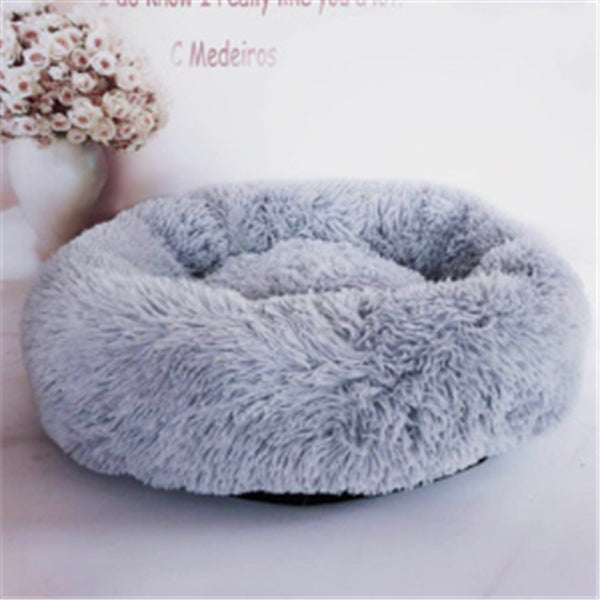Round Long Hairy Autumn And Winter Nest Pad Cat Mattress by DC-THE CEO