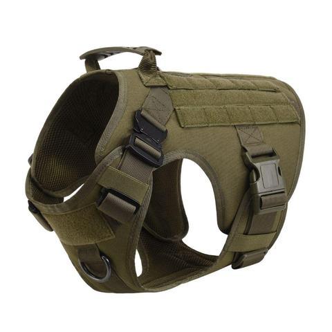 Military Tactical Dog Harness German Shepherd Adjustable Pet Dog Back by DC-THE CEO