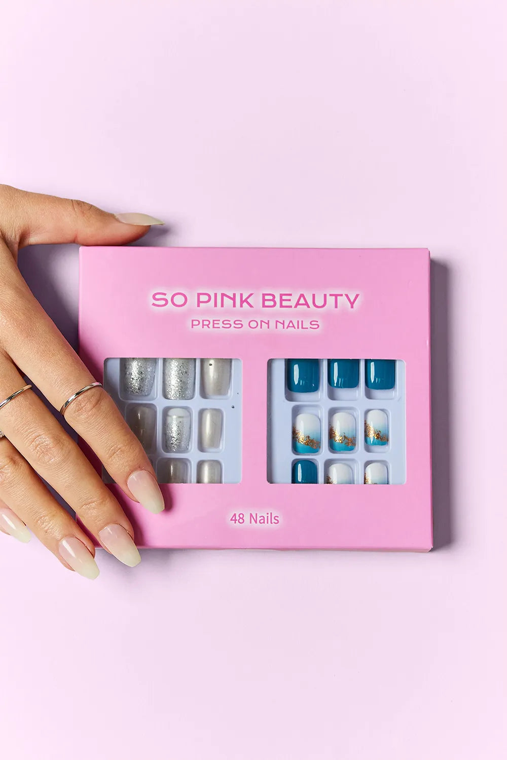 SO PINK BEAUTY Press On Nails 2 Packs by Trendsi