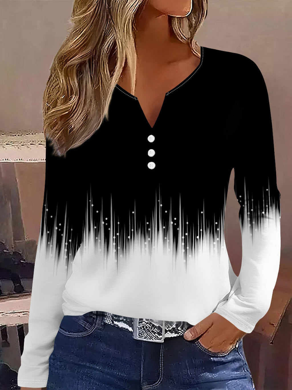 European And American Leisure All-match Fashion Trendy Long Sleeve