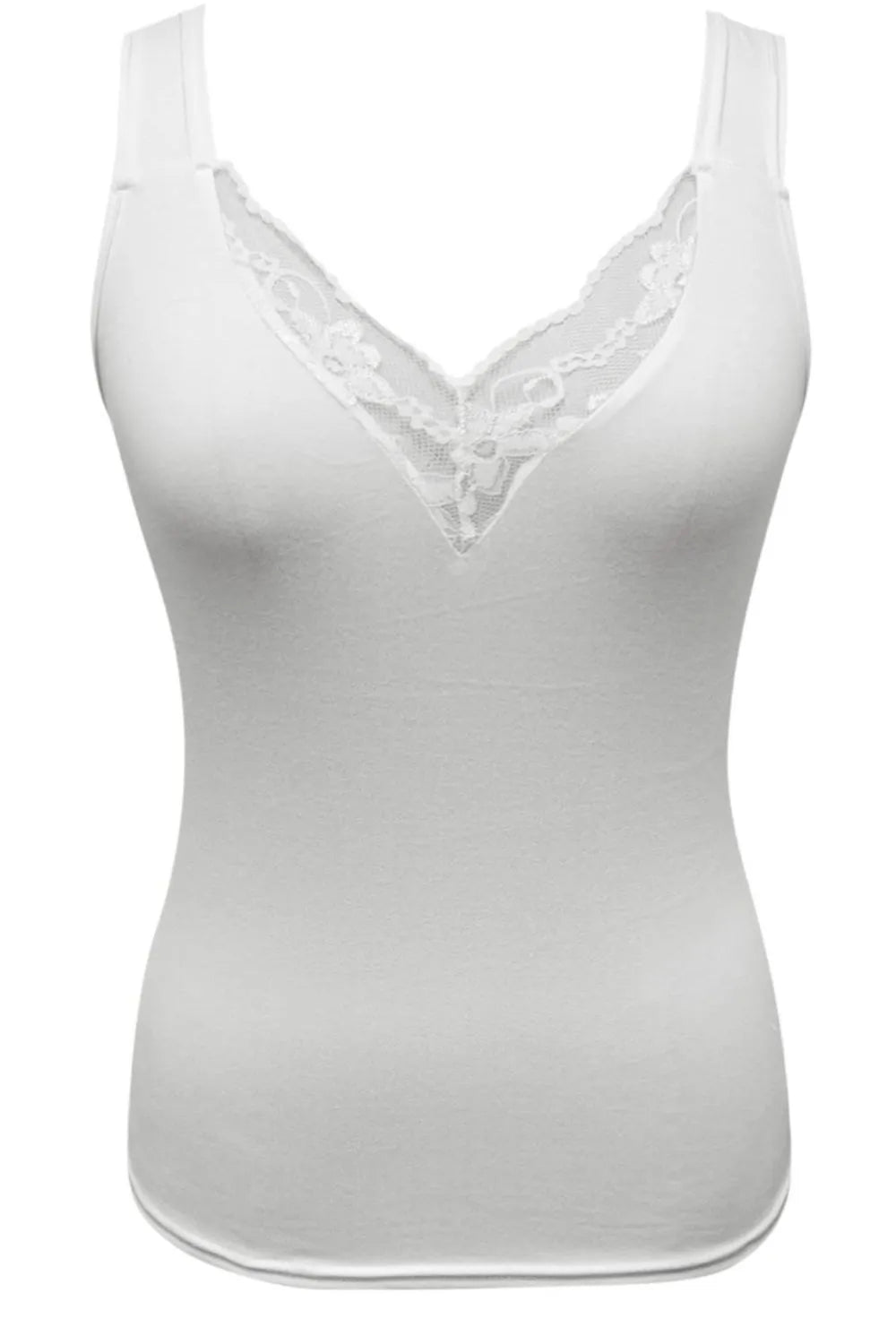 Full Size Lace Detail V-Neck Tank Plus Size by Trendsi