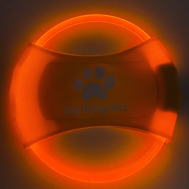 Dog Flying Discs Light Glowing LED LuminousTrainning Interactive Toys Game Flying Discs Dog Toy Pet Dog Accessories Pet Products by DC-THE CEO