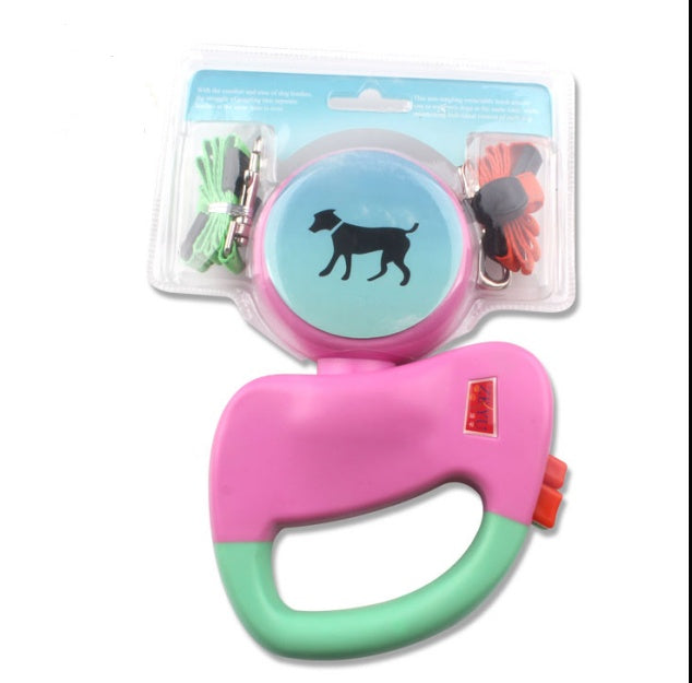 Retractable Dual Pet Dog Walking Leash by DC-THE CEO