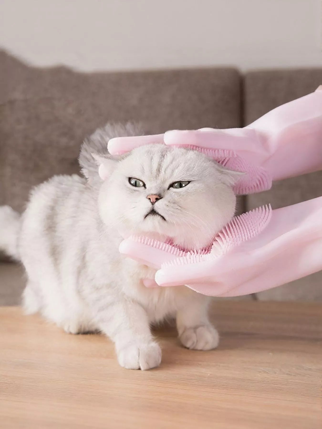 Touch Pet Shower & Grooming Gloves by Trendsi