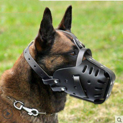 Cowhide Dog Muzzle Medium And Large Dog Horse Dog by DC-THE CEO