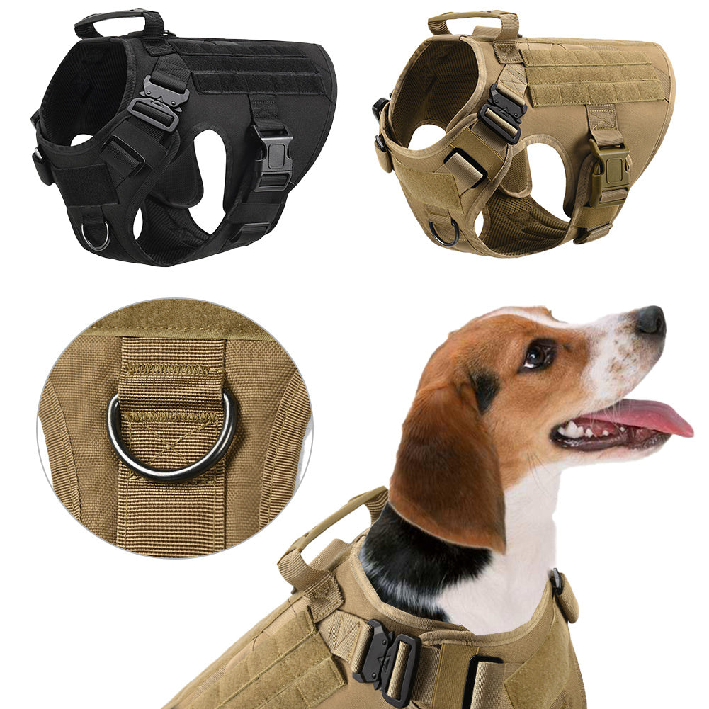 Military Tactical Dog Harness German Shepherd Adjustable Pet Dog Back by DC-THE CEO