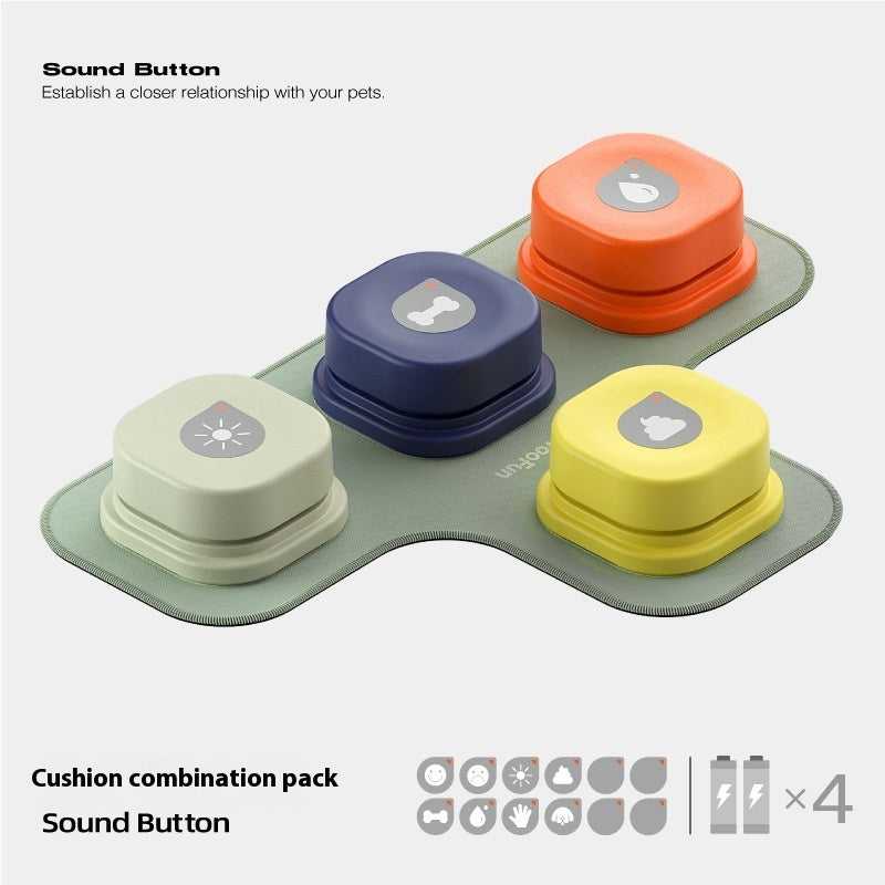 4 Colors Pet Communication Button One-click Prevent Physical Inactivity Recordable Dog Talking Button Toy Cat Toy Pet Products by DC-THE CEO