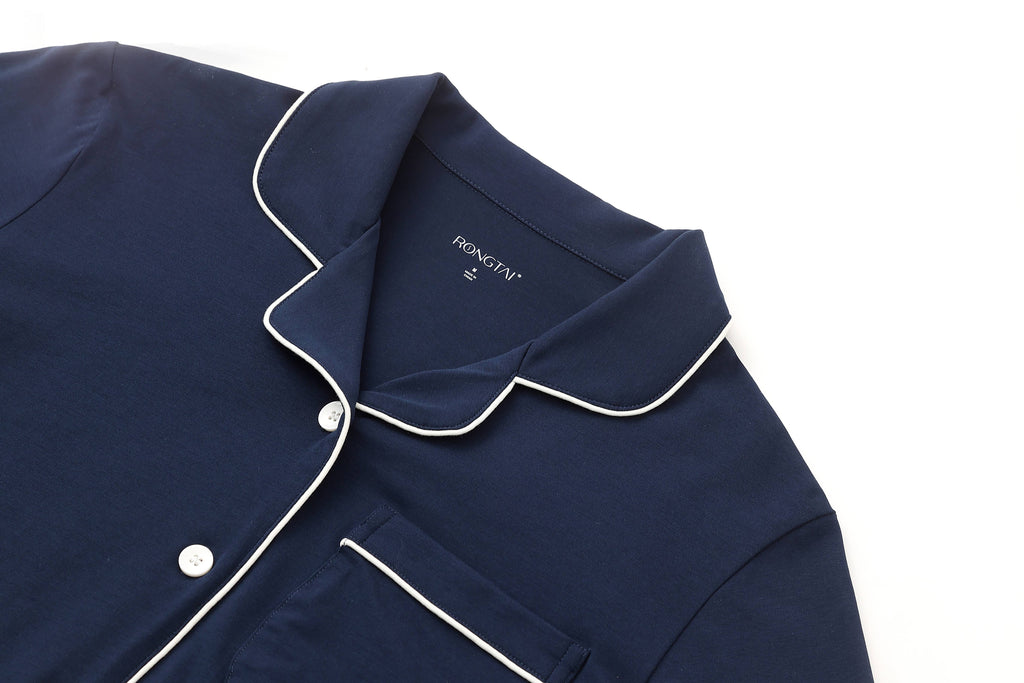 RONGTAI Cotton Womens Pajama Sets Comfy Fall Winter Pajama Set Long Sleeve Sleepwear 2 Pcs Pjs Nightwear S-XXL