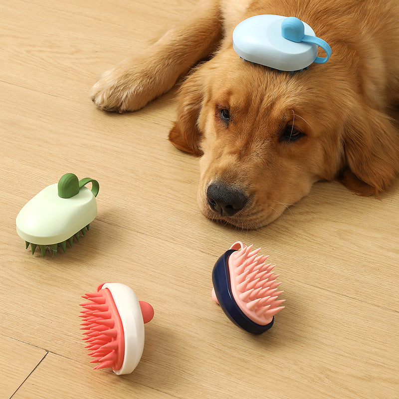 Soft Silicone Pets Hair Remover Comb Handheld Bath Shower Hair Shampoo Massage Brush For Dogs Cats Cleaning Tools Pet Products by DC-THE CEO