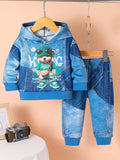 Children's Bear Hoodie and Pants Set by Trendsi